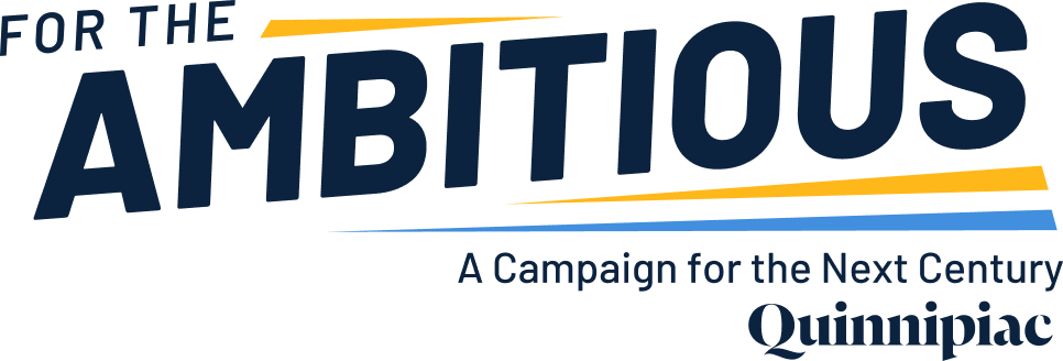 Quinnipiac For the Ambitious campaign logo